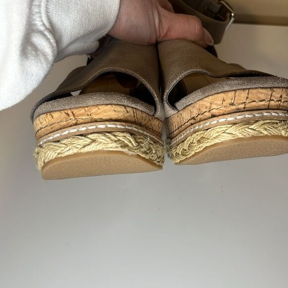 Dolce Vita Straw Otto Suede Ankle Strap Platform Wedge Espadrilles Sandal 9.5 - Picture 9 of 12